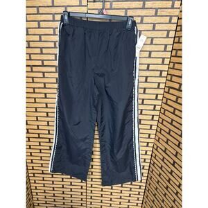No Boundaries Black Lace Trim Track Windbrekaer Pants Size Medium